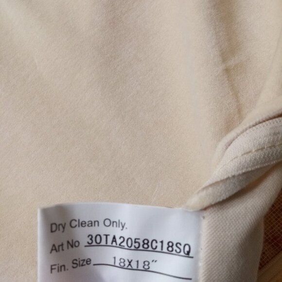 100% Wool Pillow Slip Cover Case Needle Rug Work Hippie Boho Aztec Square 18x18" - Picture 4 of 4